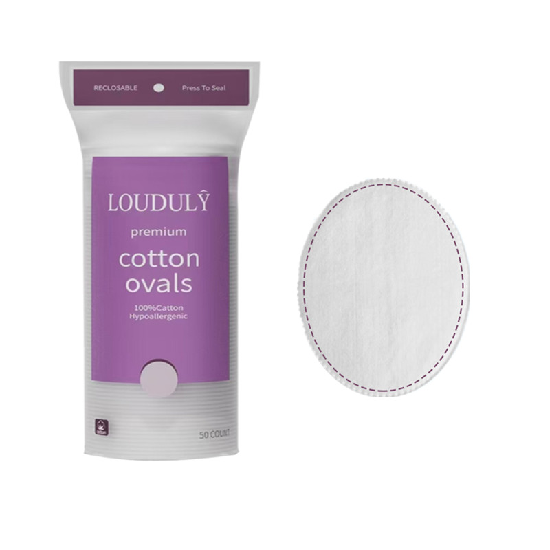 LD805 Oval-shaped cotton makeup pad