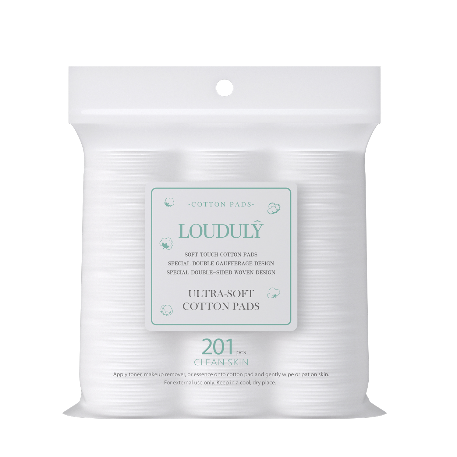 LD828 Round cotton makeup pad