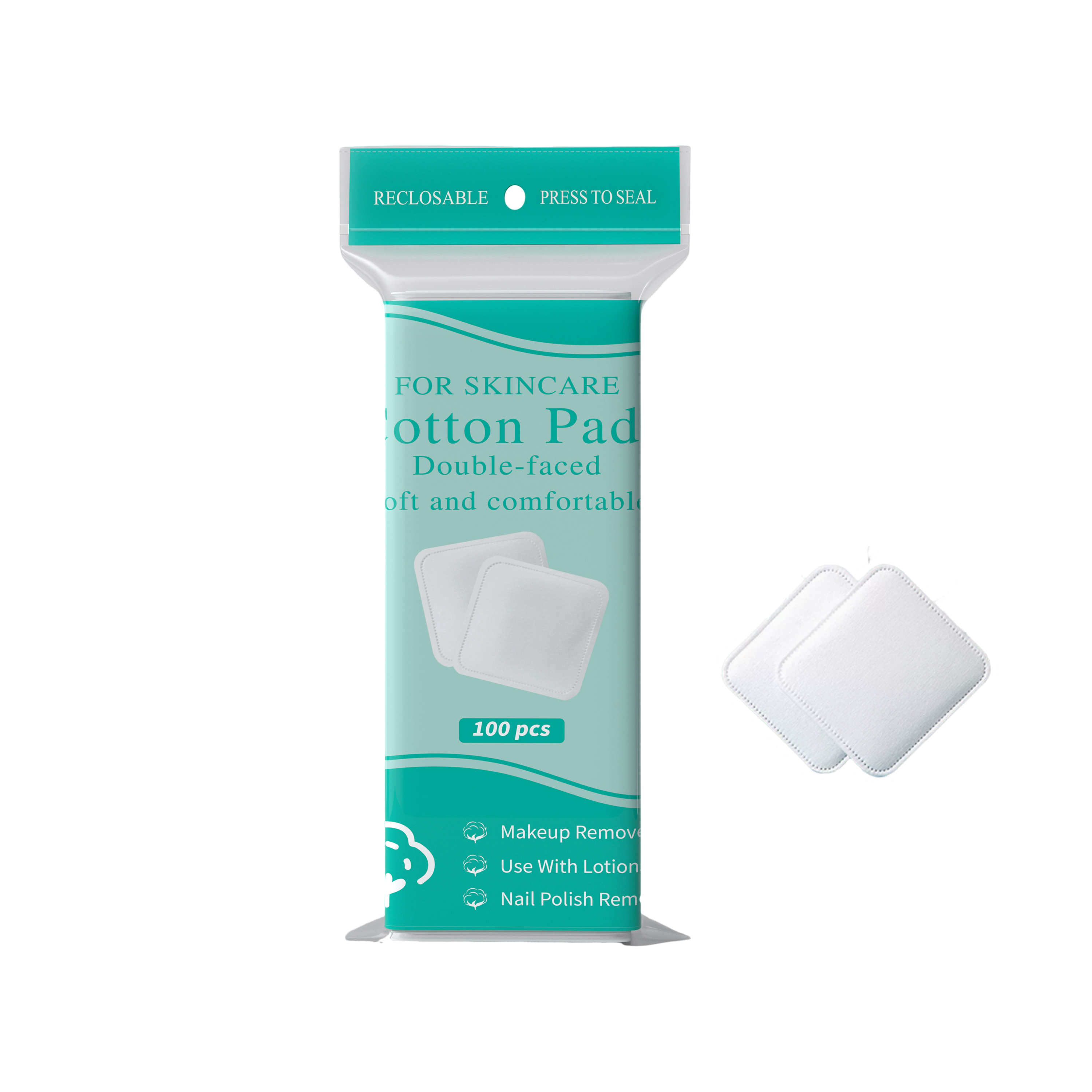 LD829 Square-shaped cosmetic cotton pads