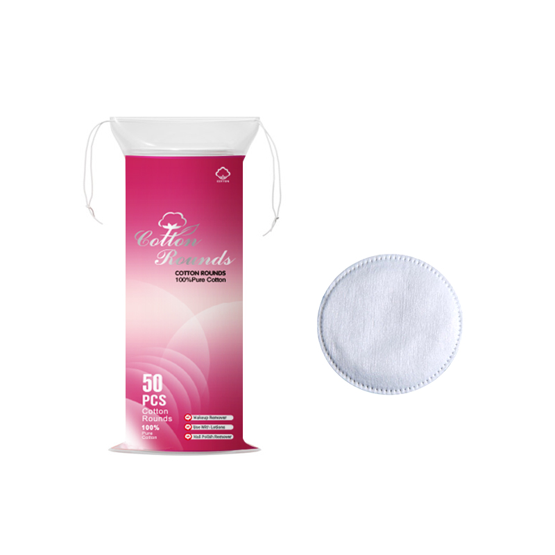 LD836 Round Cotton Makeup Pads English Packaging