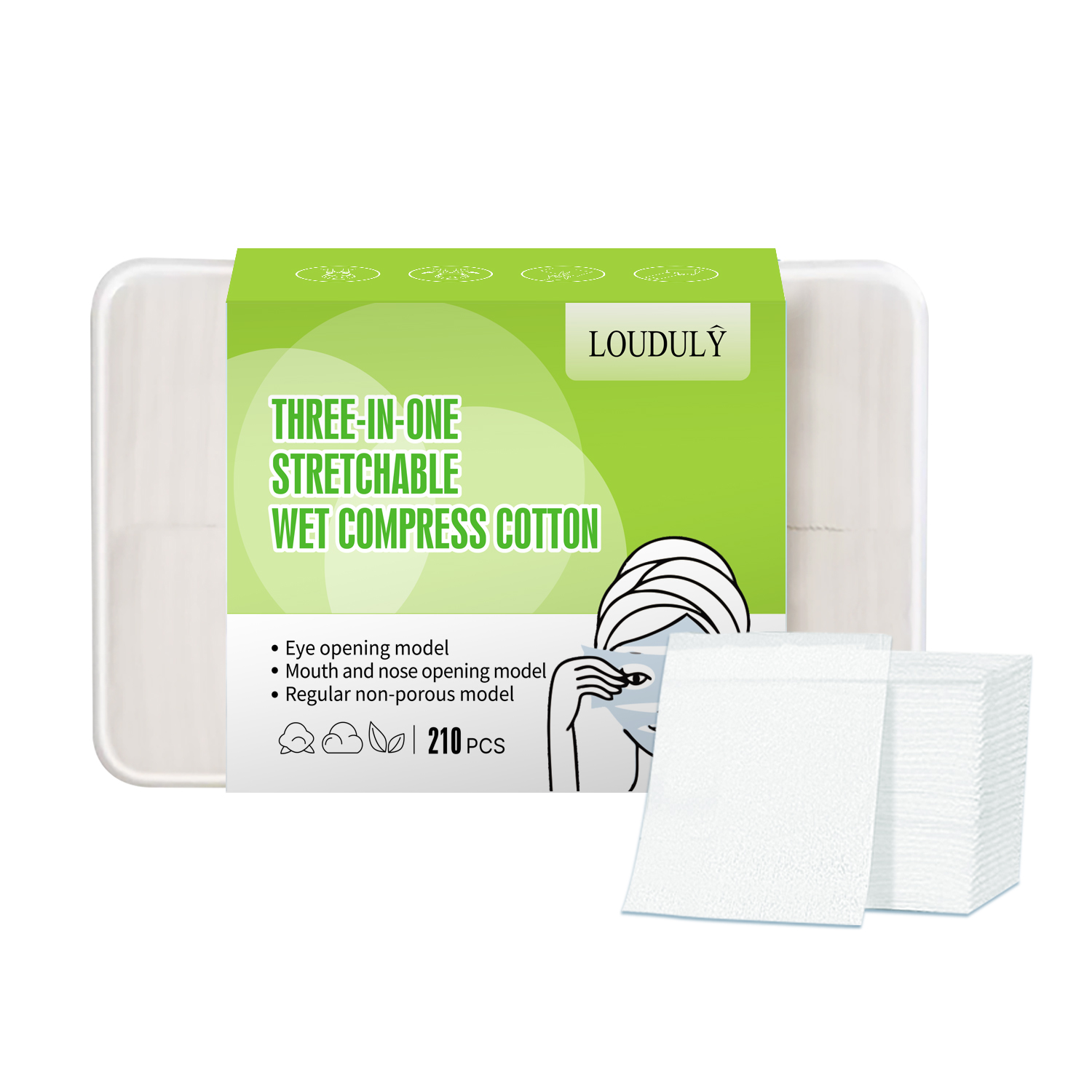 LD840 Stretchable Wet Compress Cotton Boxed 