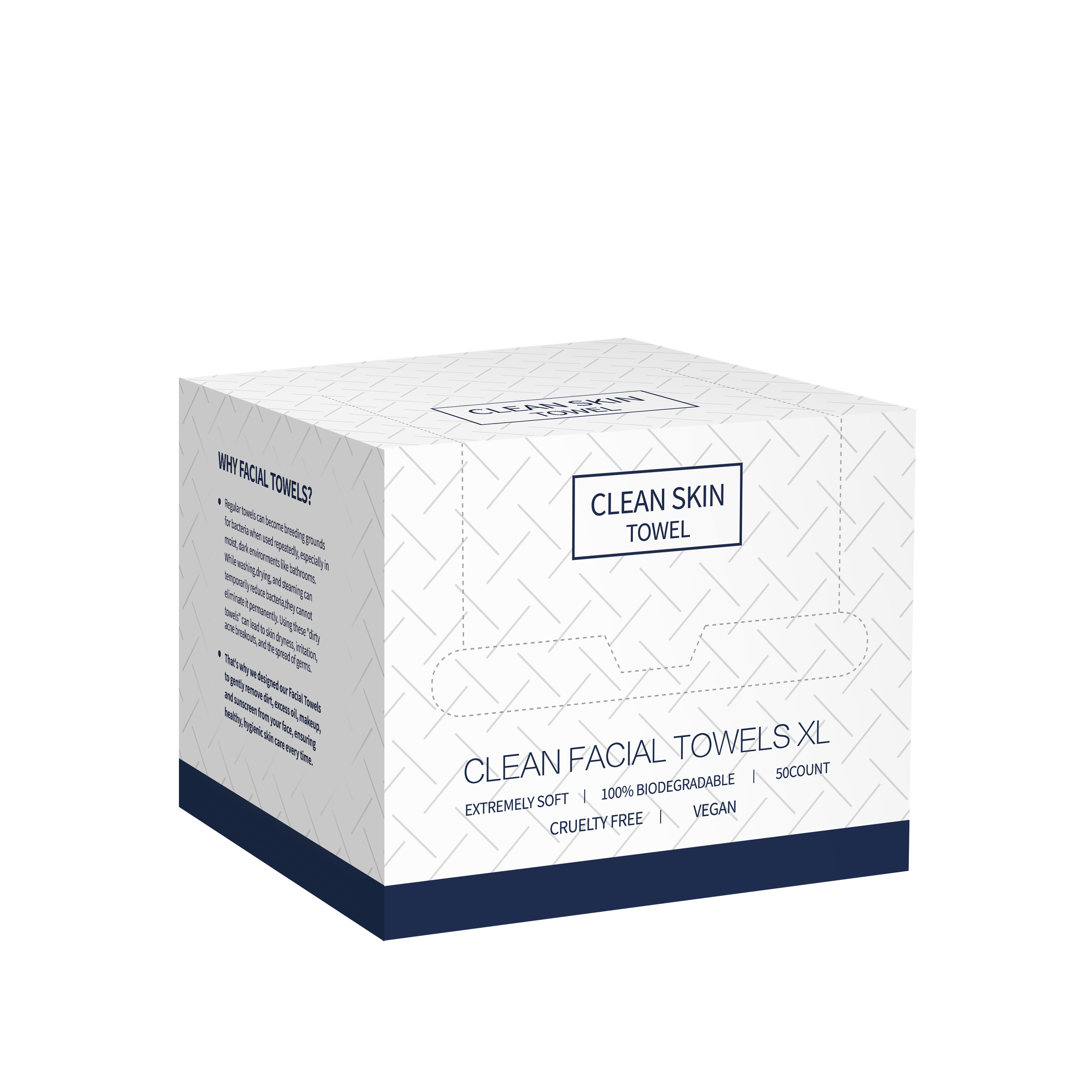 LD846 Disposable Facial Towel Color Box English Packaging